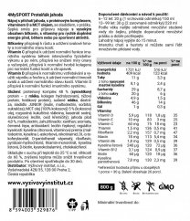 4MySPORT Proteiňák pro sportovce JAHODA, 26-40 porcí 800 g